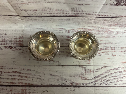 Arts Co Pair Of Silverplated Candle Holders