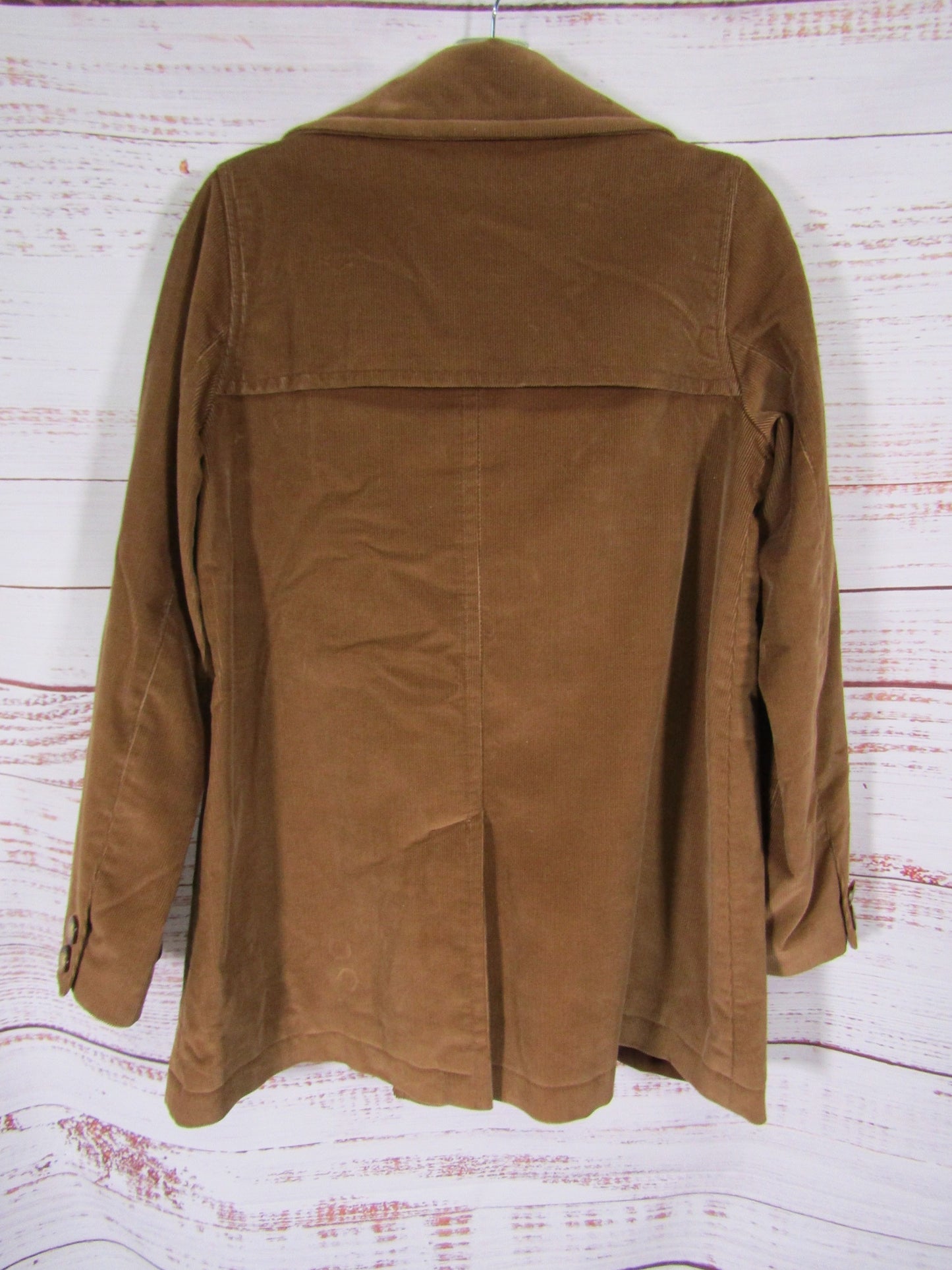A.P.C. Chesterfield Women's Brown Corduroy Double Breasted Jacket Size 38