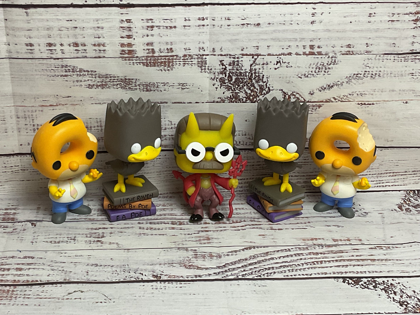 Set of 5 Funko Pop! The Simpsons Figurines (WITHOUT BOXES)