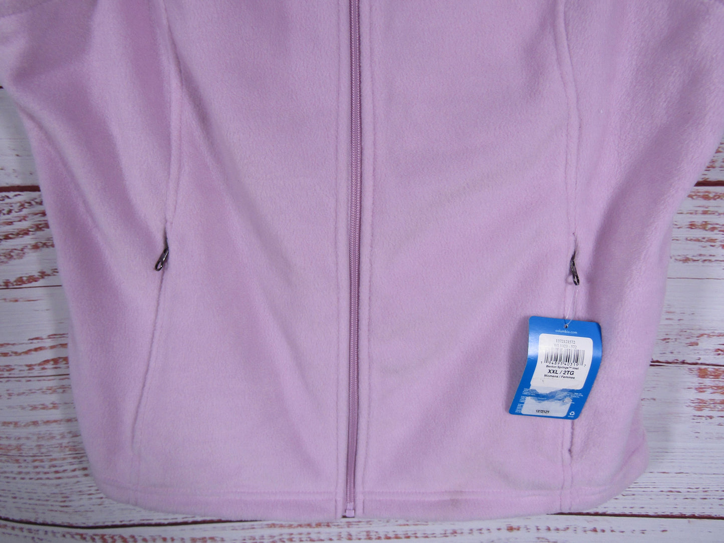 Columbia Benton Springs Women's Pink Full Zip Vest Size XXL
