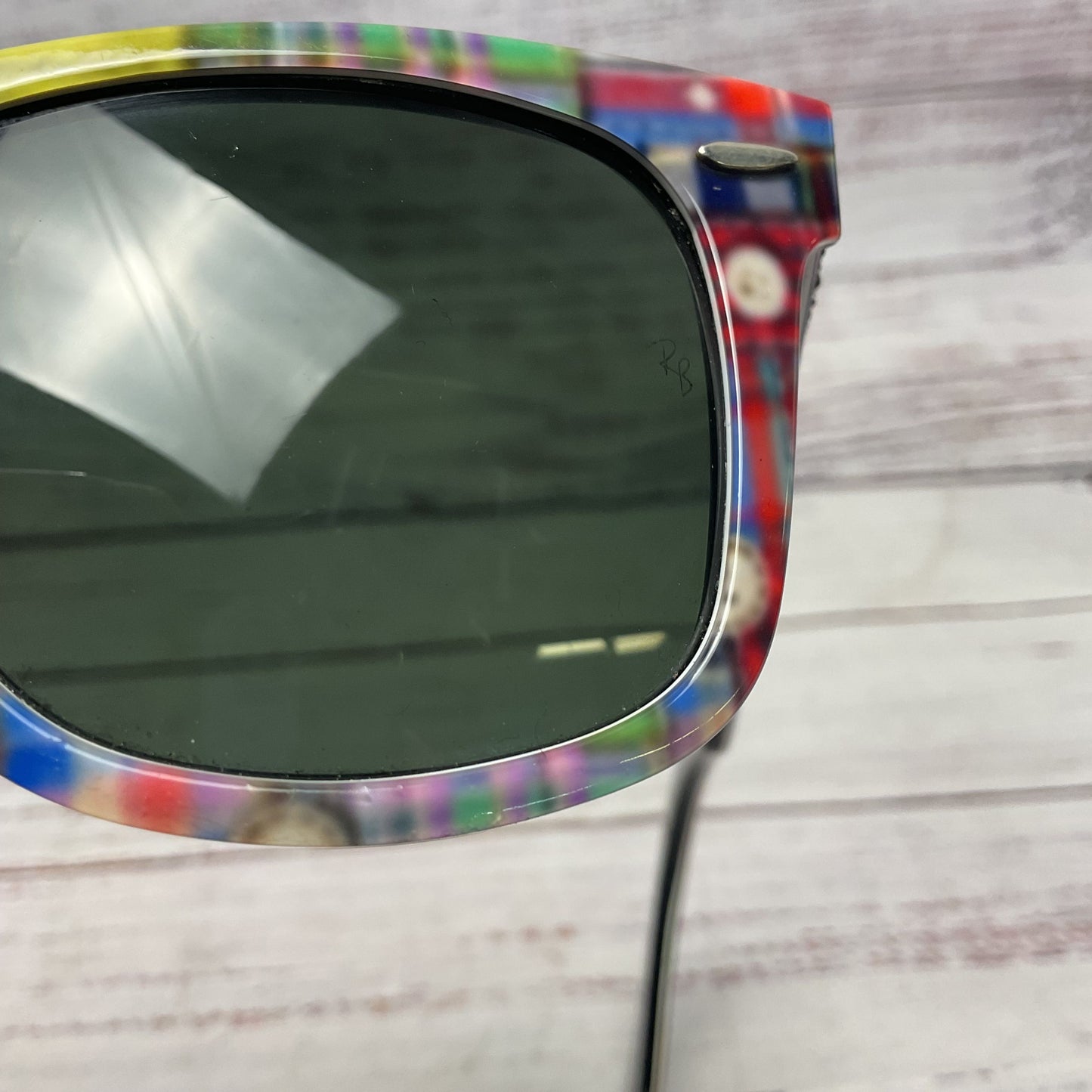 Ray Ban Wayfarer Special Series #10 RB 2140 Patchwork Plaid Sunglasses