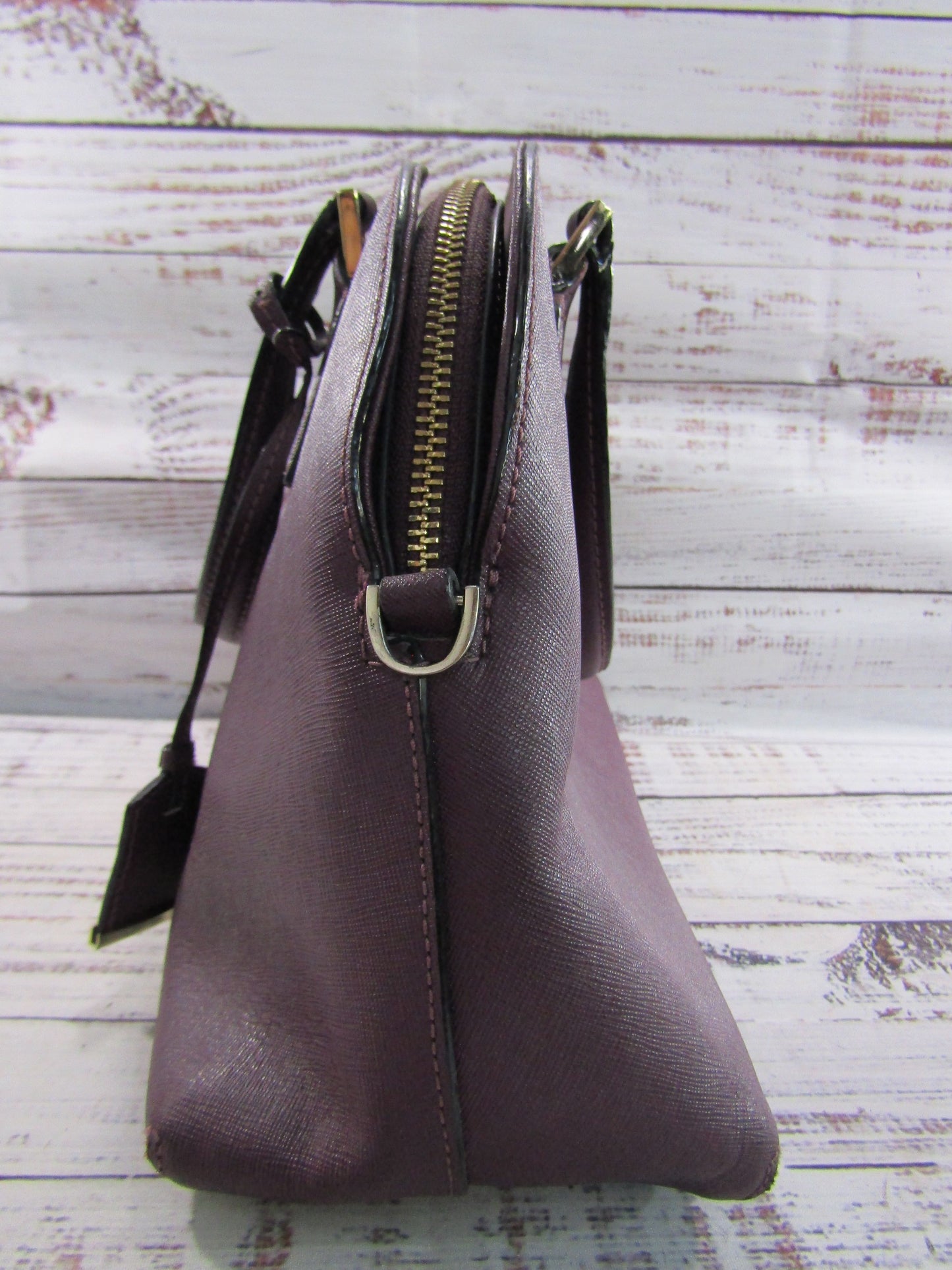 Kate Spade Cameron Street Lottie Women's Purple Saffiano Leather Satchel Bag