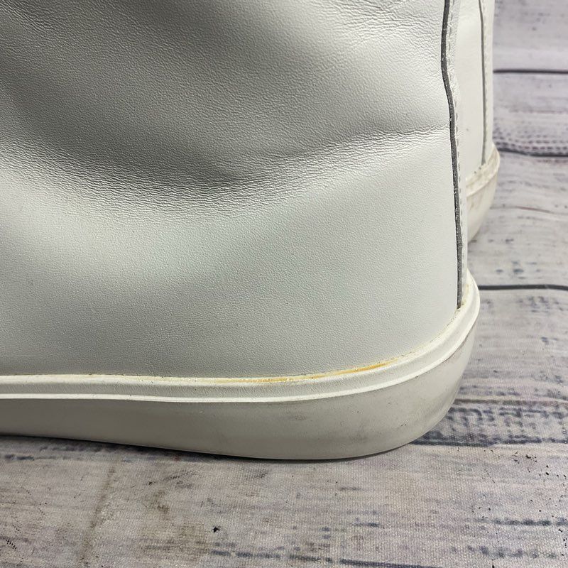 Diesel S-Mydori White Leather High Top Sneaker Casual Shoe Men's Size 12 US