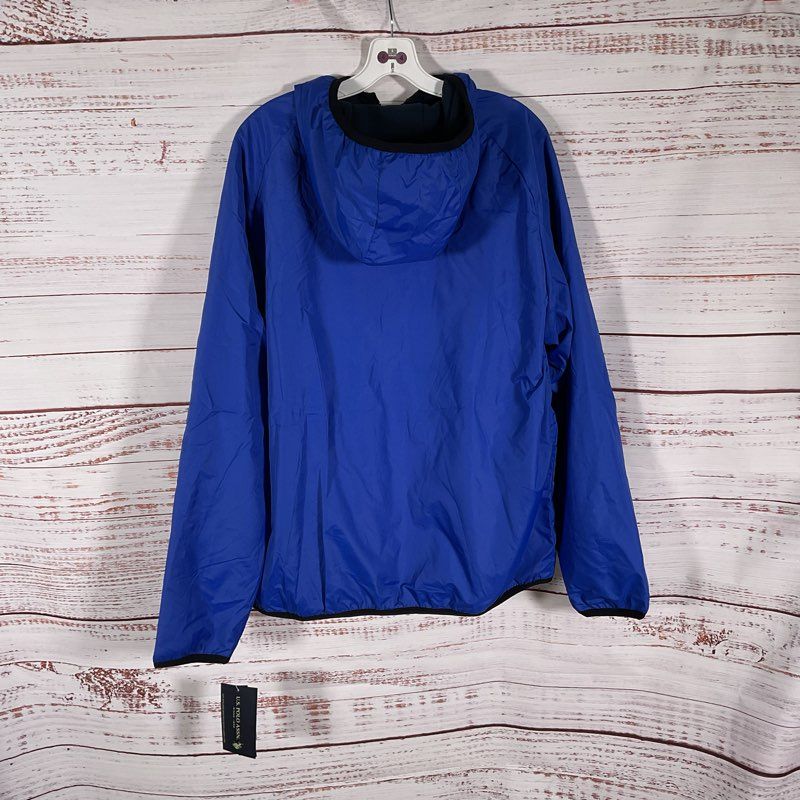 U.S. Polo Assn. Blue Reversible Full Zip Hooded Jacket - Size XL