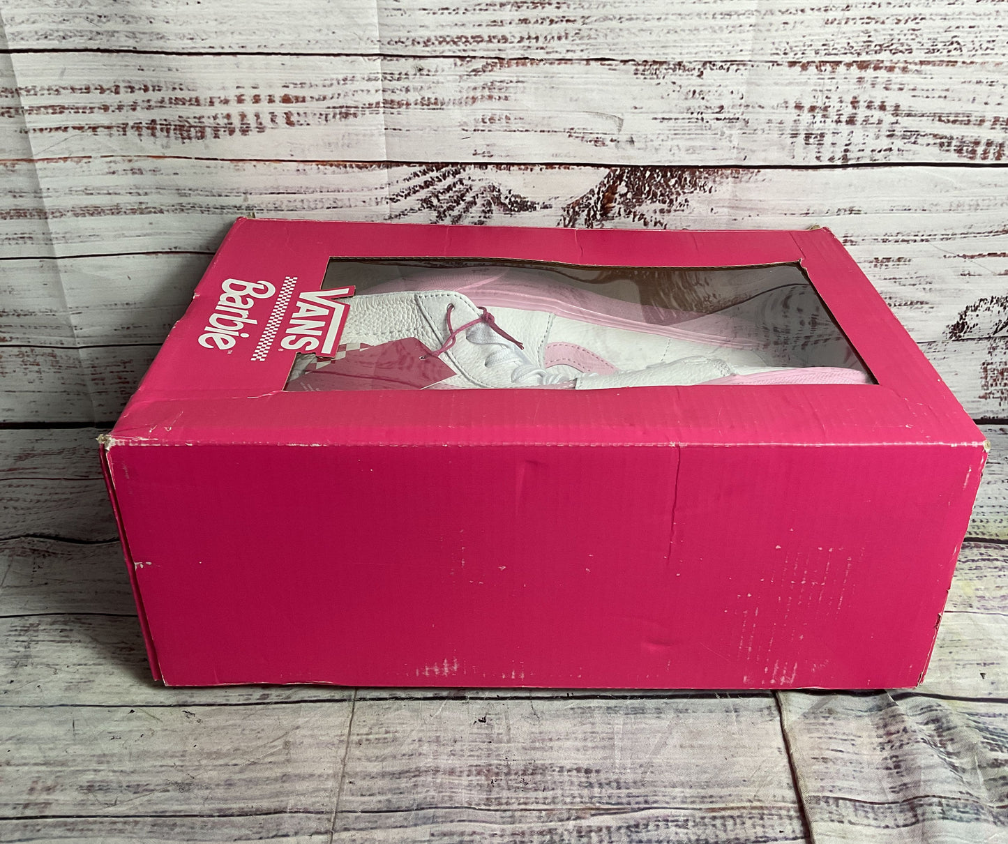 Vans Barbie Sk8-Hi Tapered Stackform Sneakers Pink White 10