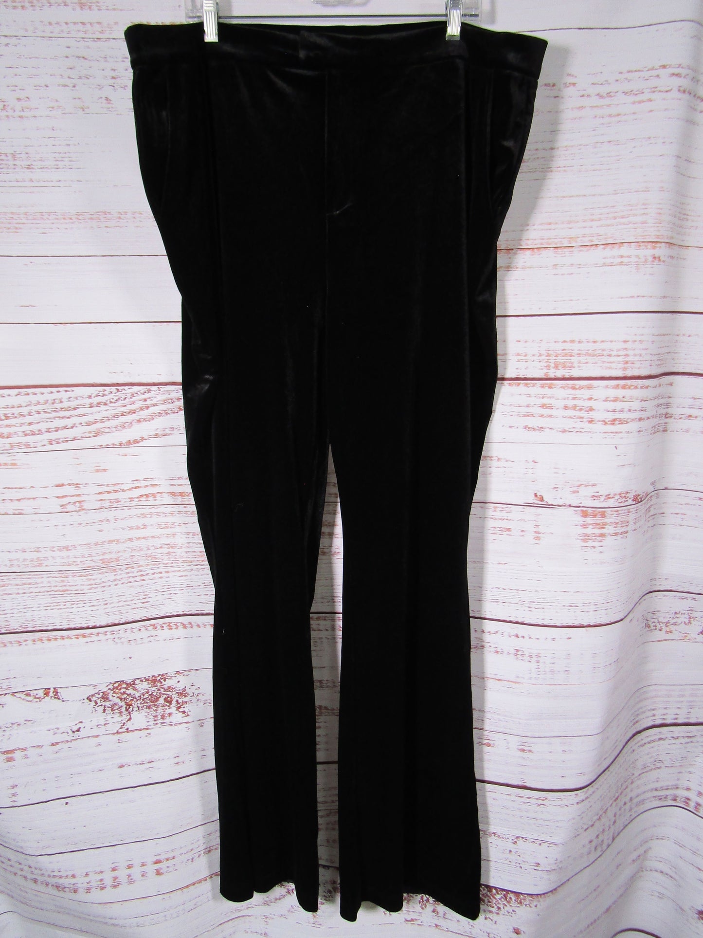 Good American Women's Black Velvet Pants Size 7