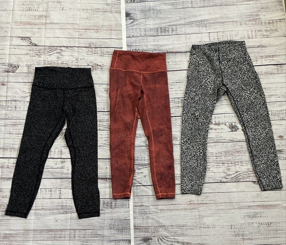 Women's Lululemon Lot of 7 Leggings, Sports Bra and Tops Size 6