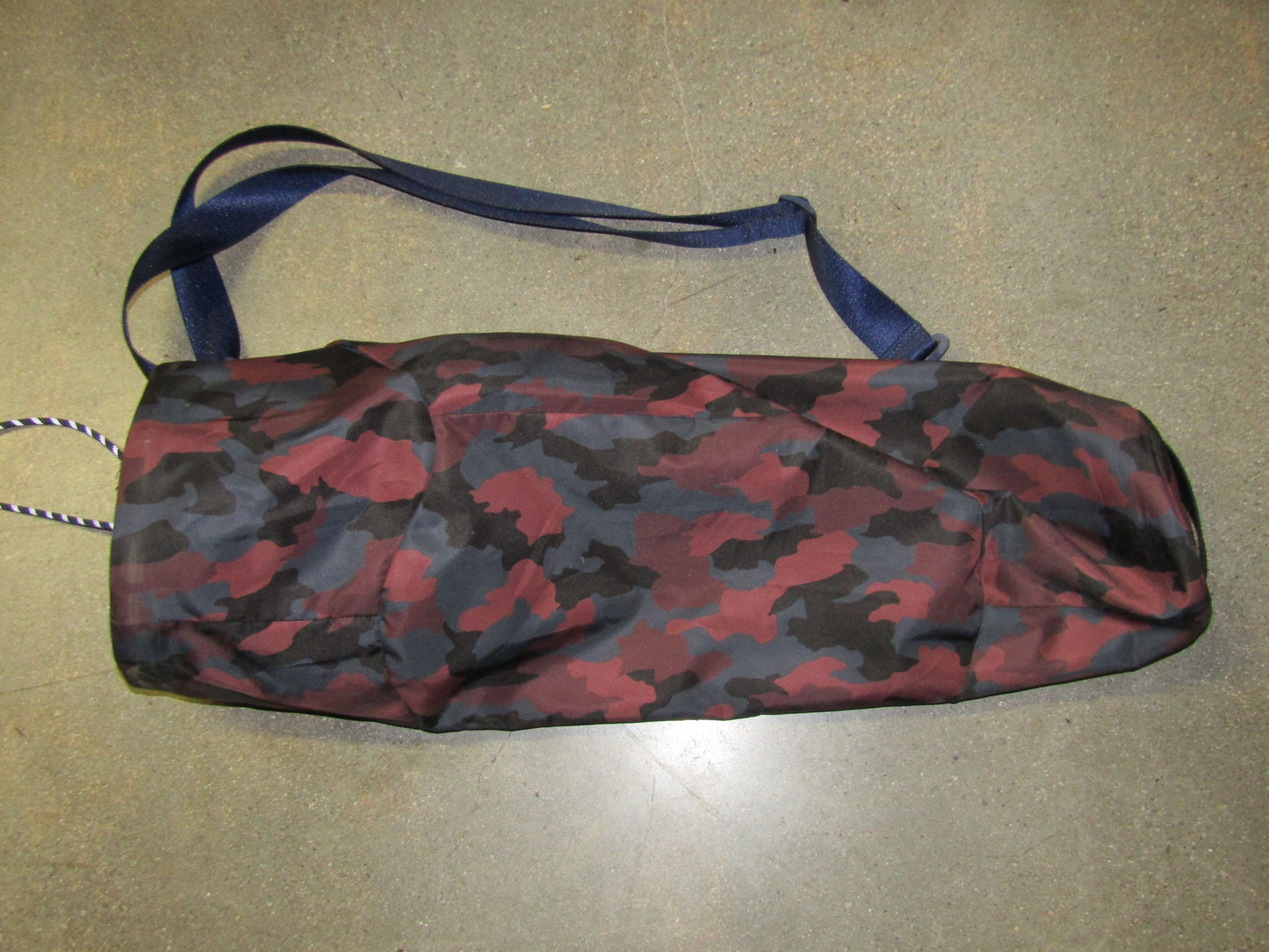 Lot of 2 Lululemon Heritage 365 Camo Smoky Red Night Sea & Purple Yoga Mat Bag
