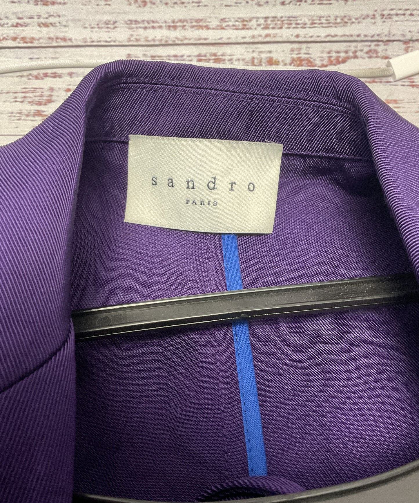 Sandro Valley Purple Single Button Blazer Jacket - Size 38EU 6US