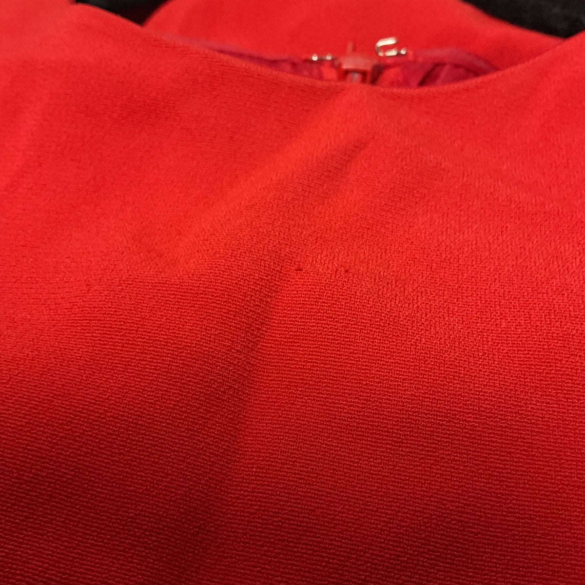 Escada Davany Cherry Red Cropped Overlay Dress - Size 34