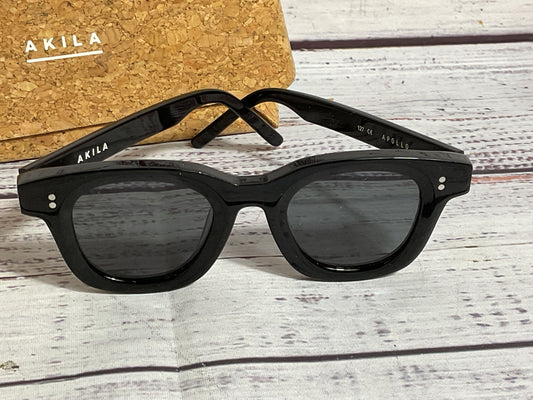 AKILA Black Apollo Kids Sunglasses with Case