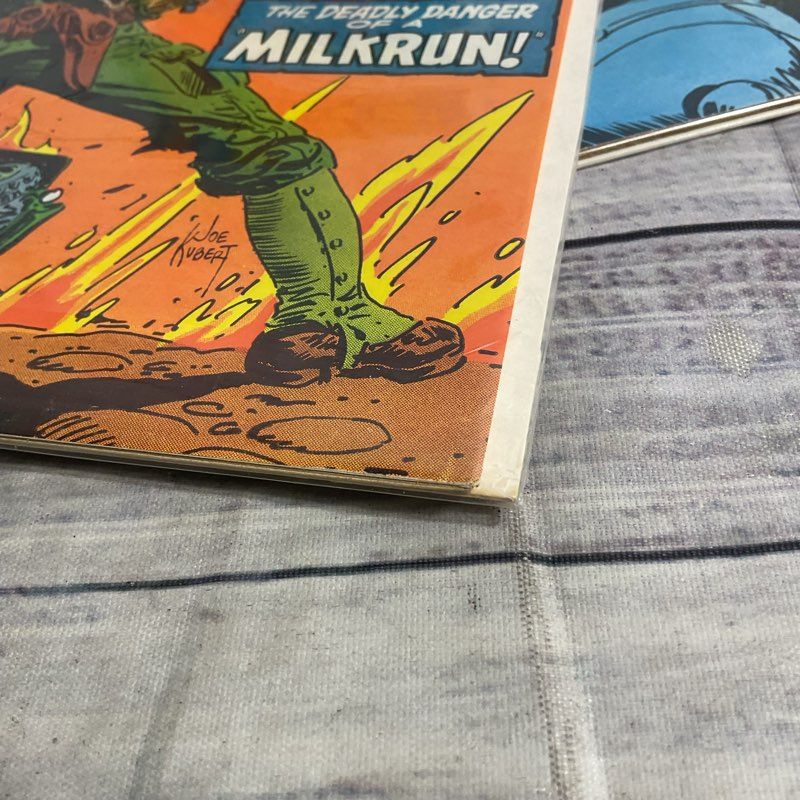 Lot Of 3 Vtg. Men Of War #2 7 17 Dc Comics Gravedigger Ungraded