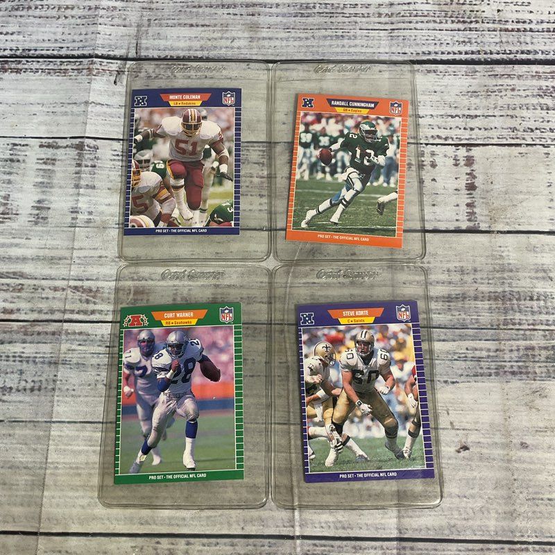 Lot Of 4 NFL Pro Set 1989 Ungraded Football Card #425 #271 #315 #404 FRESH PULLS
