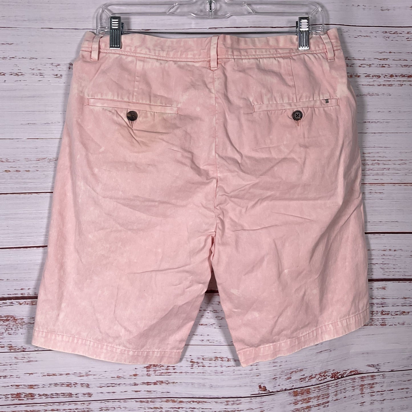 AllSaints Bowfell Twill Light Bleached Pink Shorts - Size 30 New