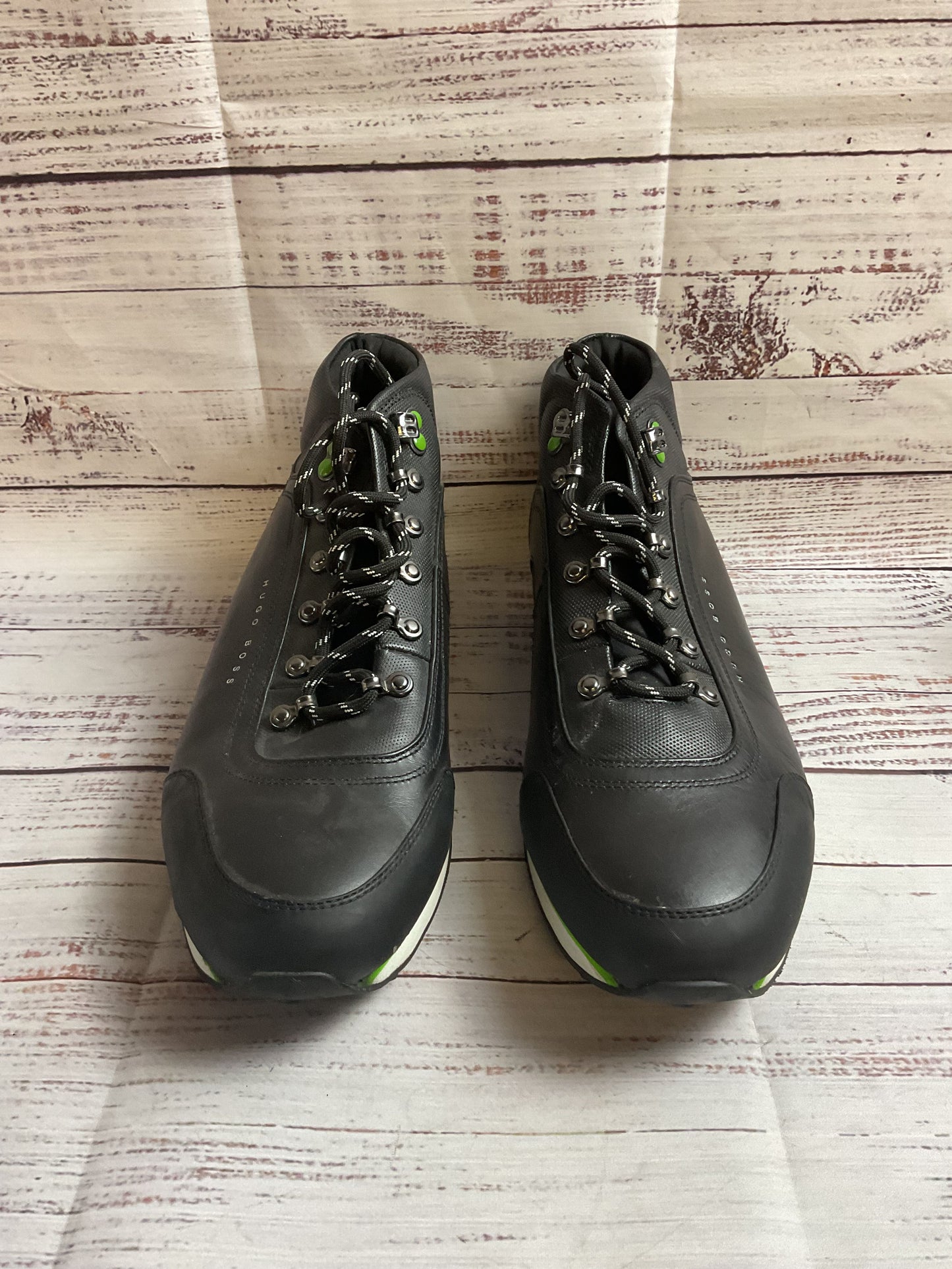 Hugo Boss Black Green Sneaker Shoes Men 12