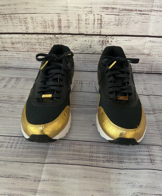 Women's Nike Nike Air Black And Gold Sneakers Size 7