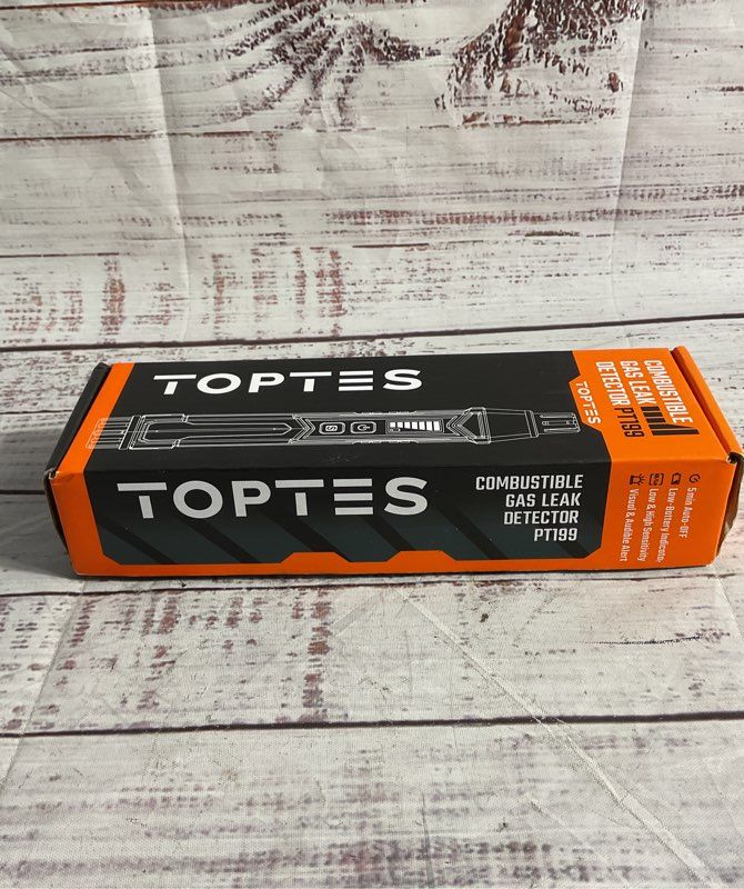 TopTes PT199 Gas Leak Detector Natural Gas Detector Audible Gas Sniffer