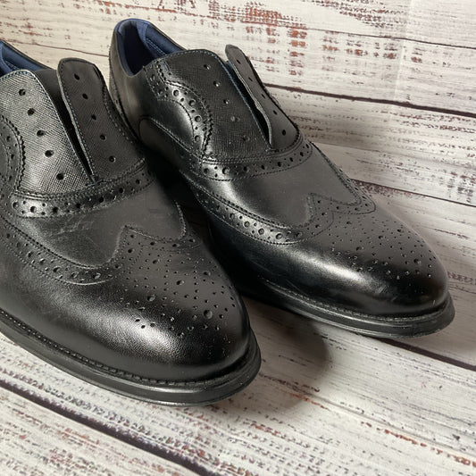 NWD TED BAKER Men's Black Derby Dress Shoes- SZ 10 (MISSING SHOES LACES)