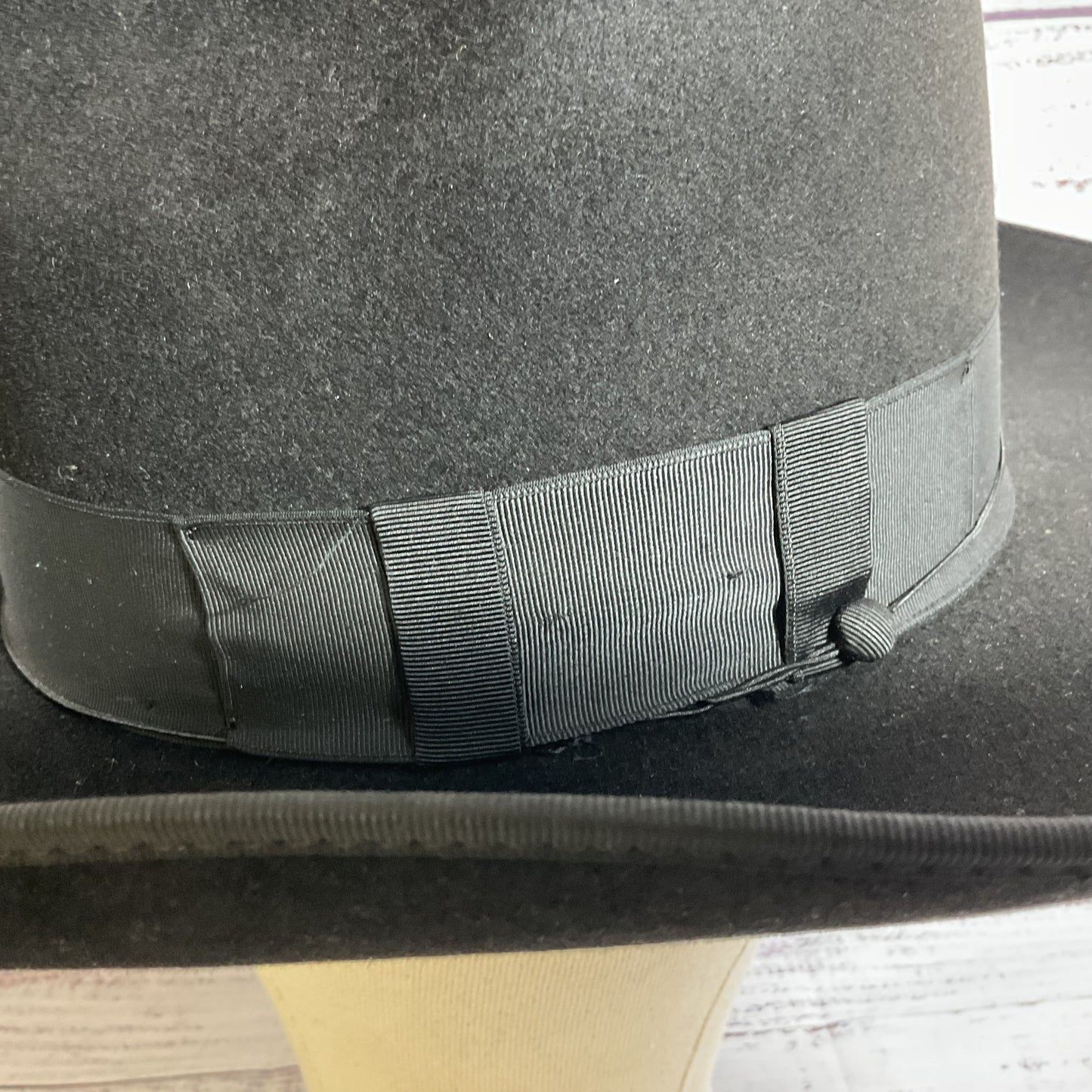 FERNANDEZ Y ROCHE Spain Men's Black Fedora Hat- SZ 7 3/8