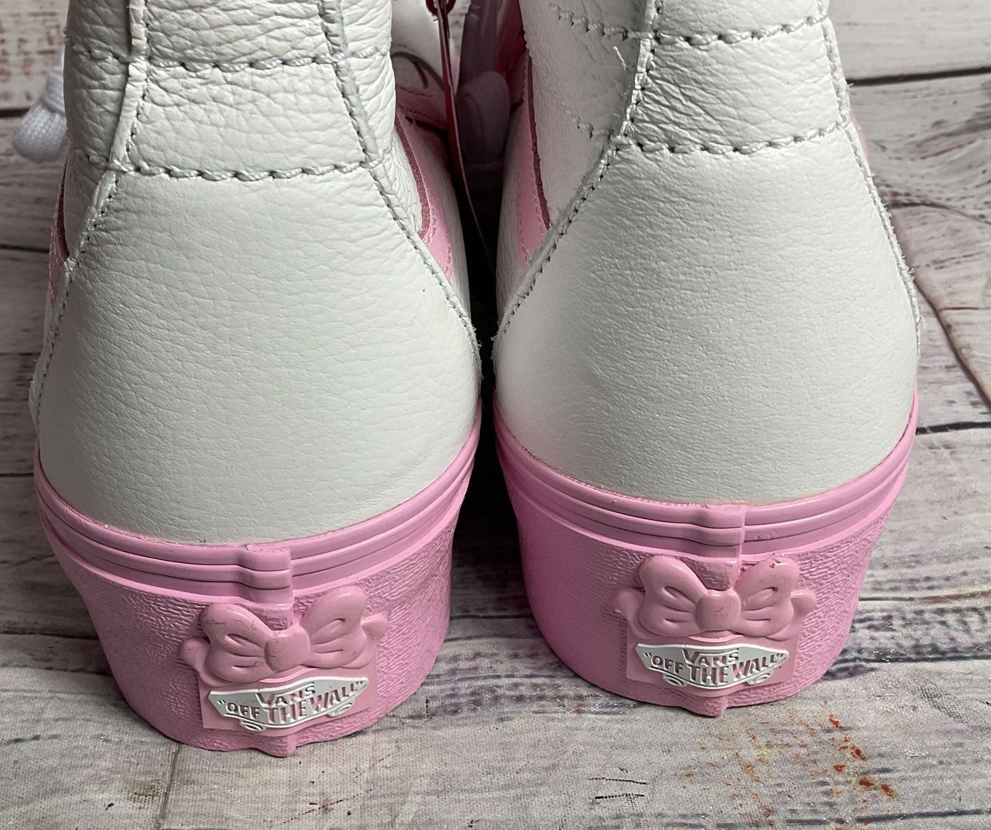 Vans Barbie Sk8-Hi Tapered Stackform Sneakers Pink White 10