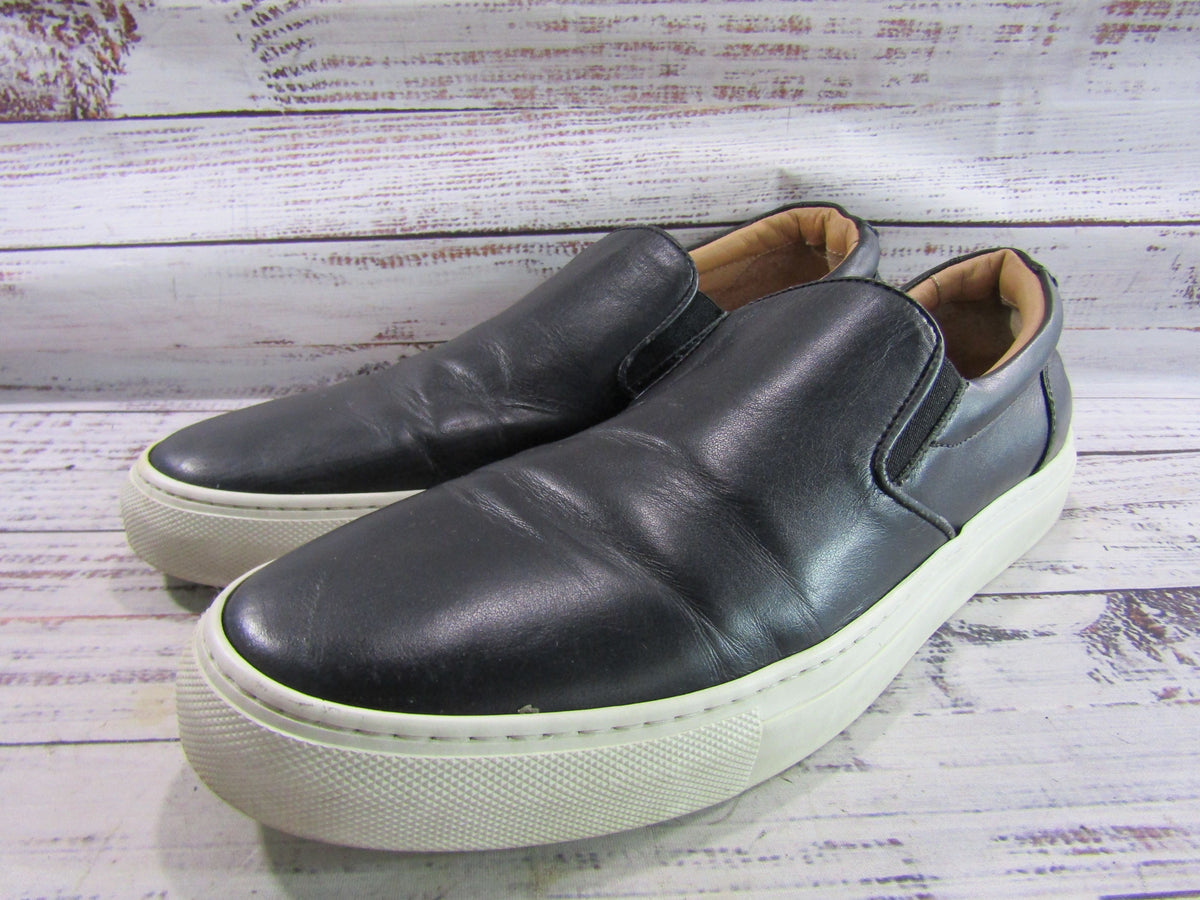 Greats Men's Black Leather Slip-On Shoes Size 11 Made in Italy