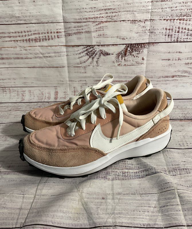 Nike Waffle Debut Shoes Women's 7 Pink Suede Pastel Retro Running DH9523-600