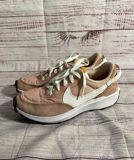 Nike Waffle Debut Shoes Women's 7 Pink Suede Pastel Retro Running DH9523-600