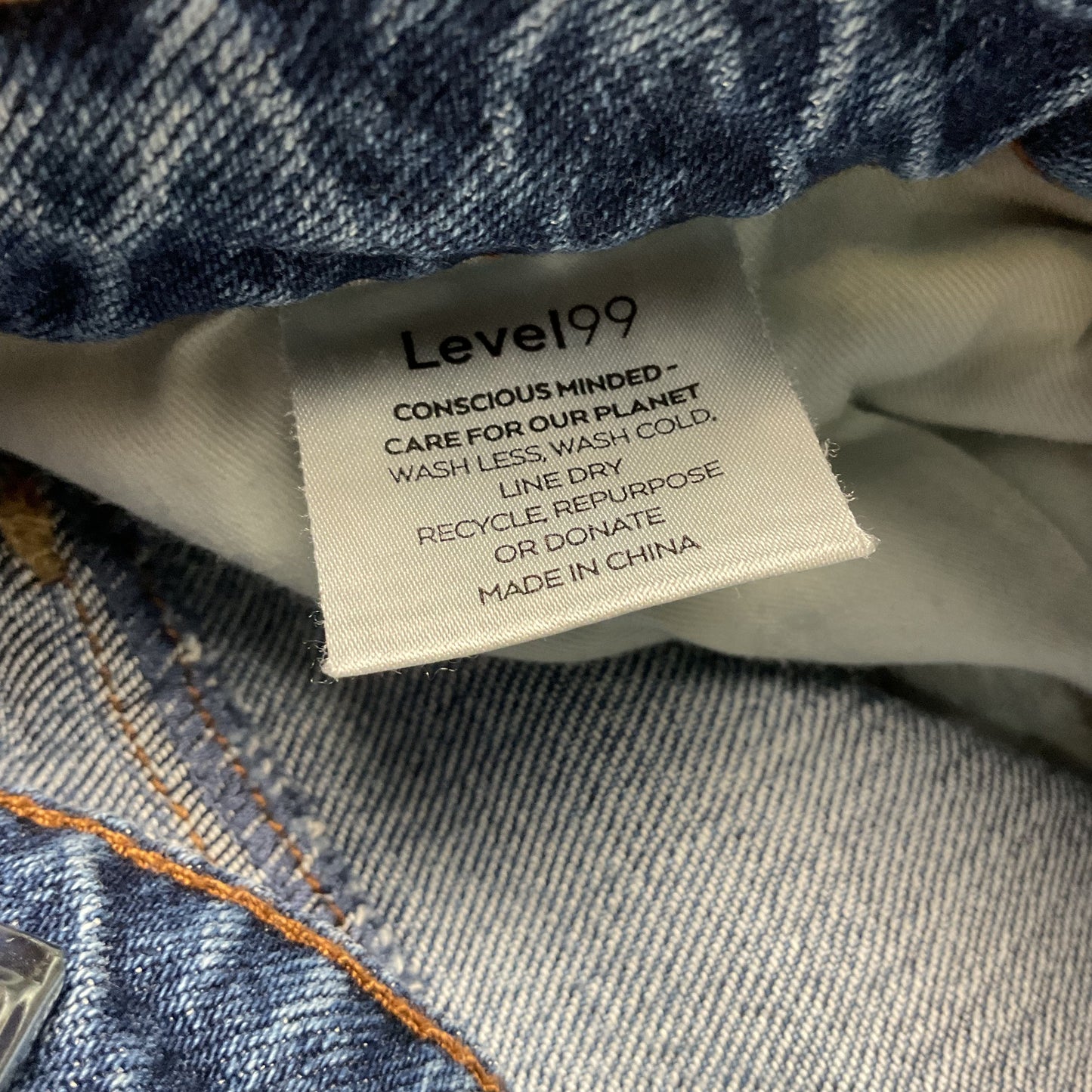 Level 99 Camden Blue Faded Denim Jeans Pants - Size 28