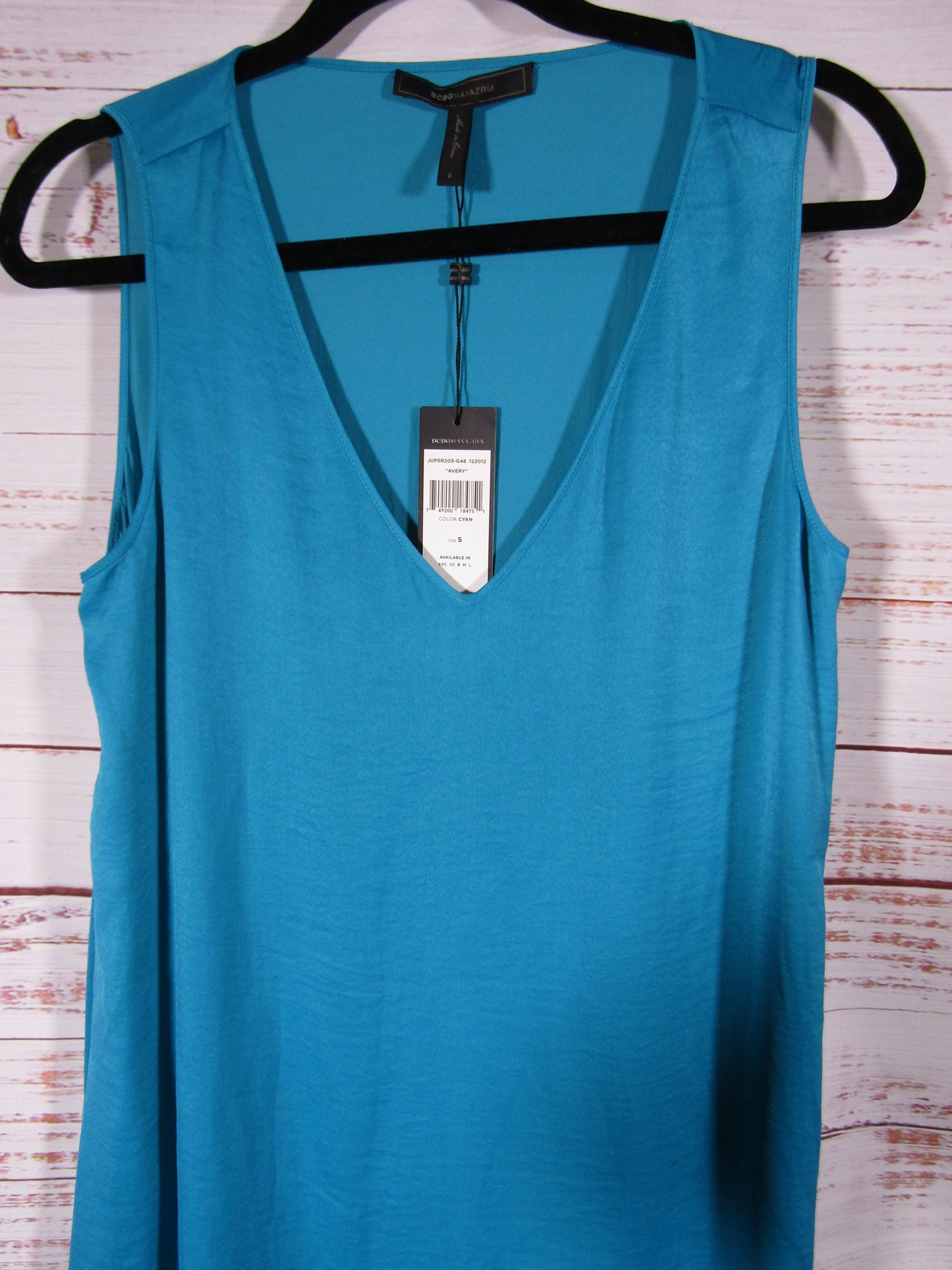 BCBG Maxazria Avery Women's Cyan Blue Dress Size S