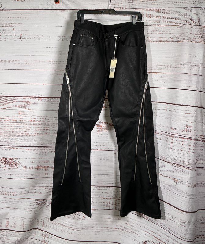 NWT Men's mnml Black Faux Leather Pants Size 34 Retail $88