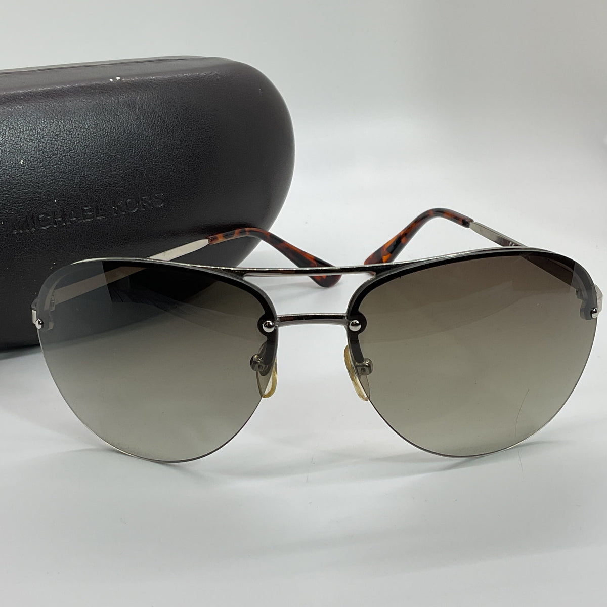 MICHAEL KORS Kai M2068S Men's Silver Tone Lens Aviator Sunglasses- 62[ ]15 130