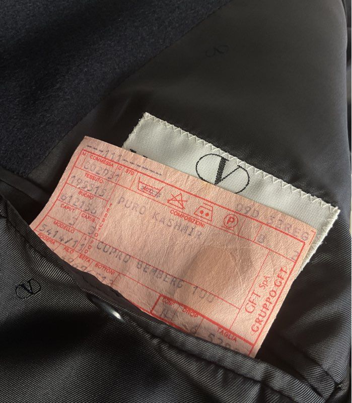 Valentino Pure Cashmere Blazer Navy 52