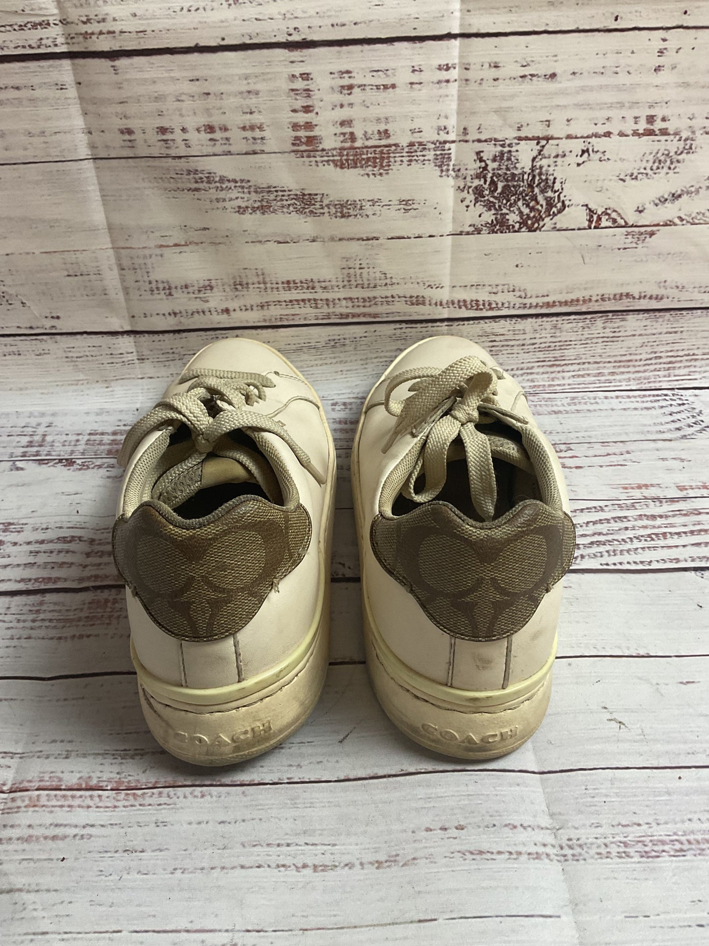 Coach White Sneaker Shoe Women 8B