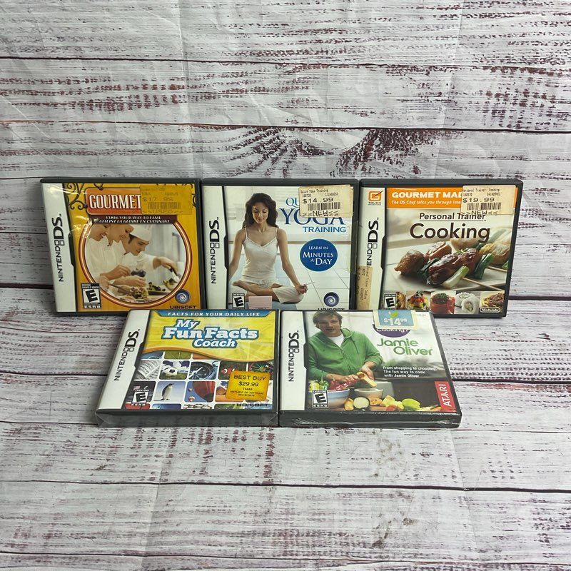Lot of 5 Nintendo DS Games Jamie Oliver, Yoga, Personal Trainer, Fun Facts