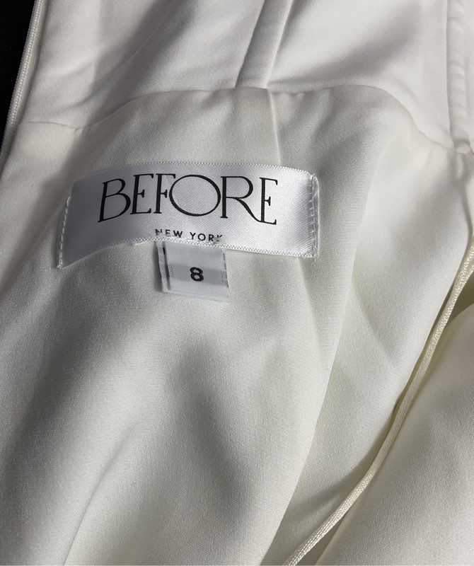 Before By Sarah Seven Patsy Sequin Dress White 8