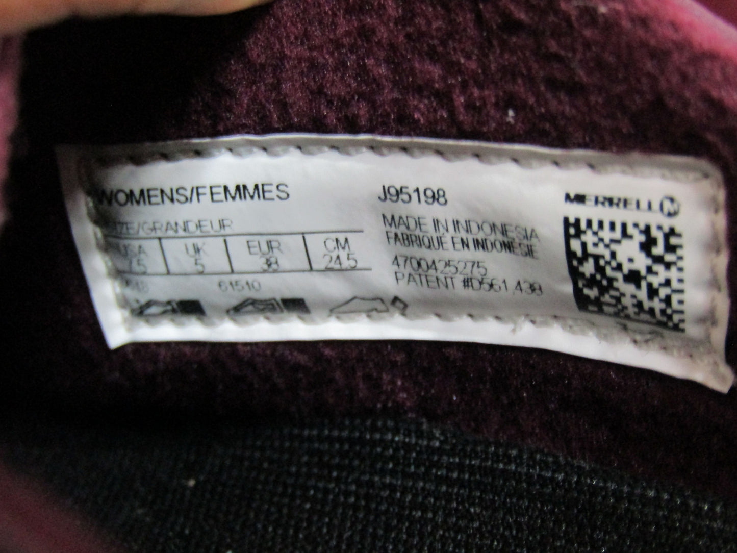 Merrell Encore Q2 Women's Burgundy Wine Clog Slides Size 7.5 J95198