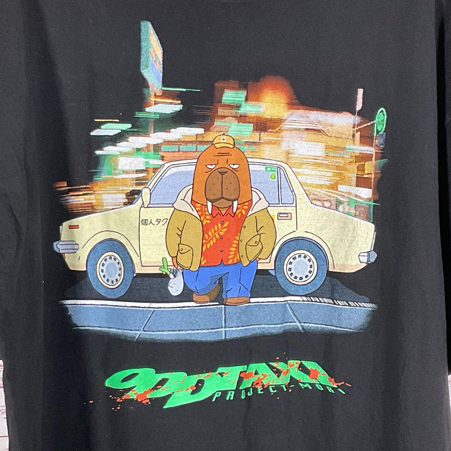 PROJECT MORI Odd Taxi Men's Black T-Shirt- SZ XL