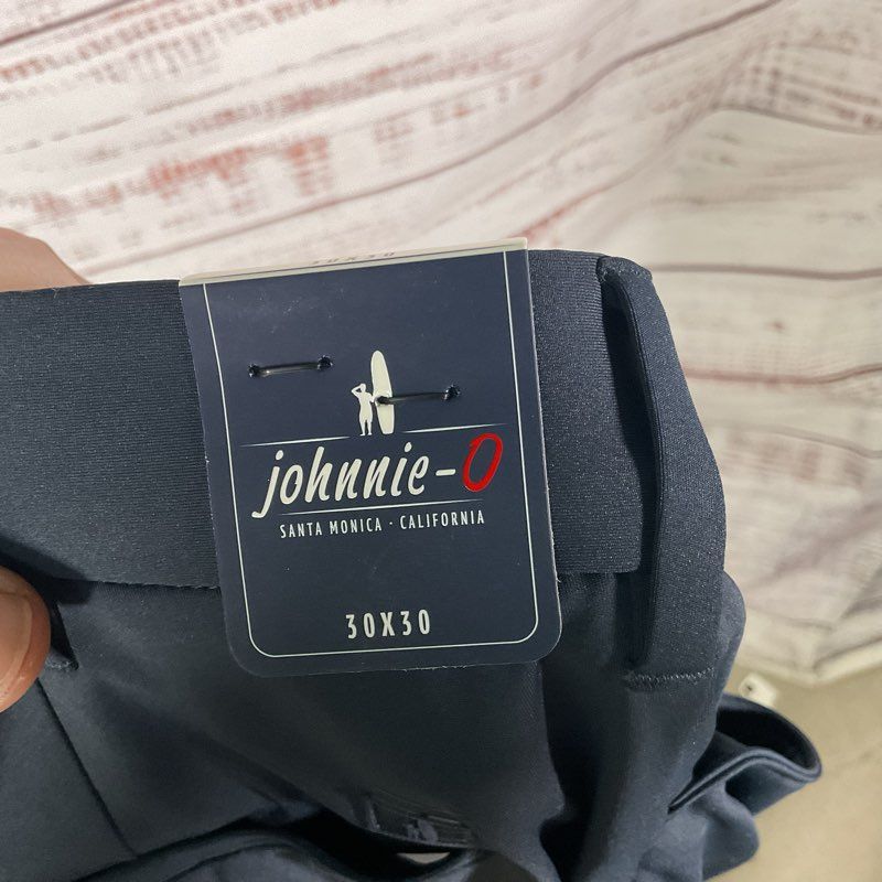NWT Johnnie-O Momentum Stretch Knit Performance Slacks Navy Pants - Size 30x30