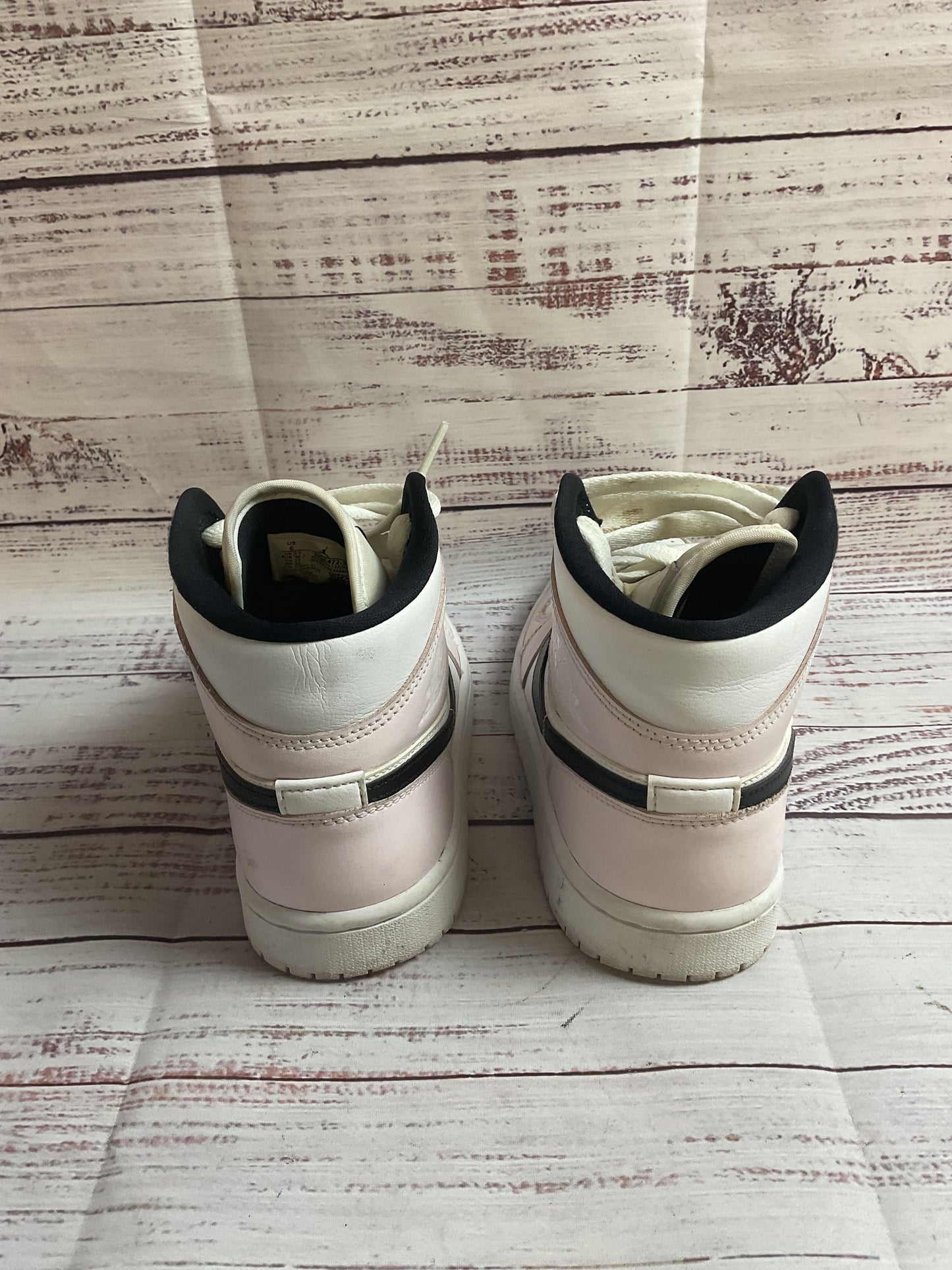 Nike Air Jordan 1 Mid Barely Rose Sneaker Athletic Shoe Women 6