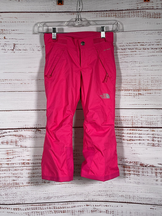 North Face Children's Pink Snow Pants - Size XXS