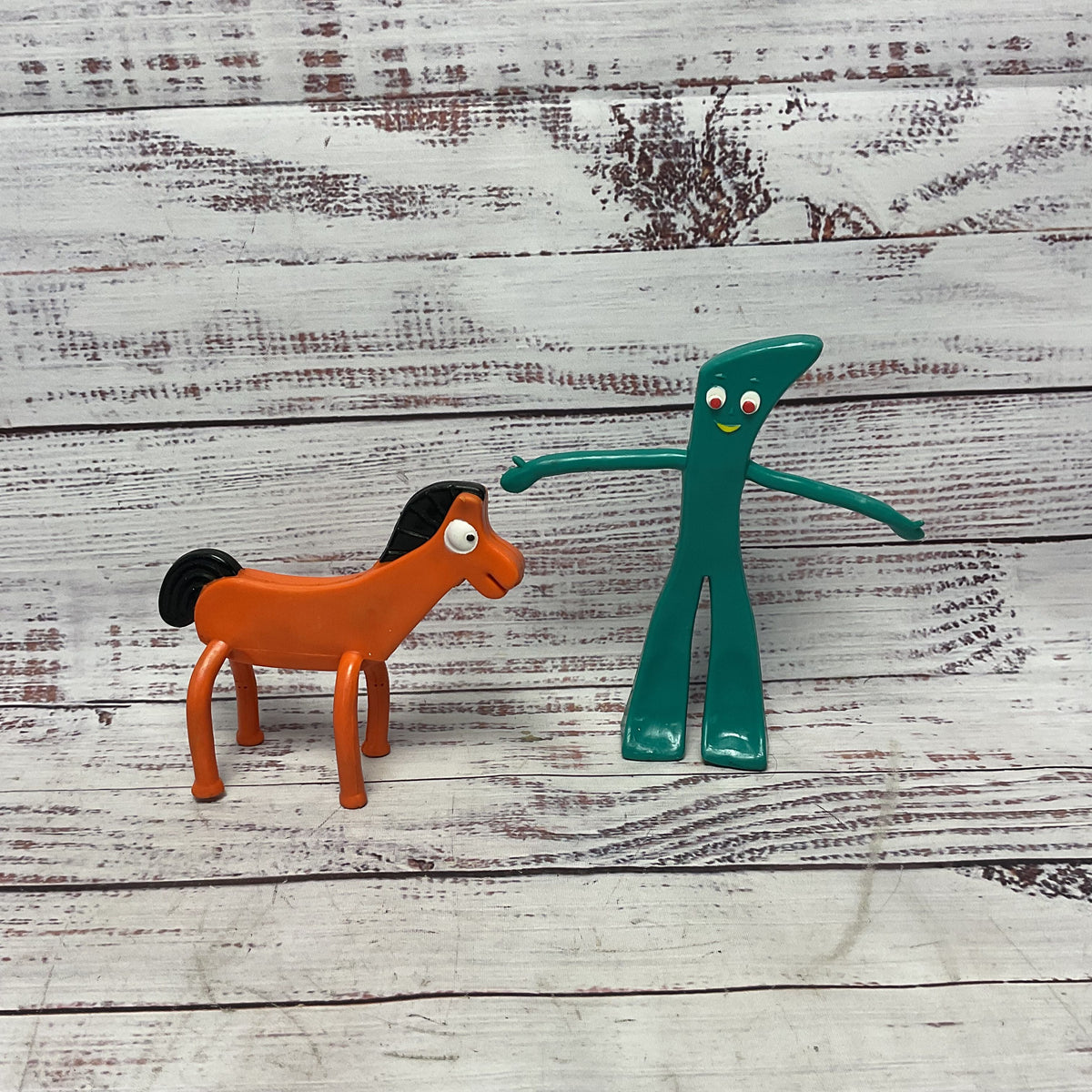 Vintage Jesco Gumby 6" And Pokey Horse Bendable Posable Figure Toy