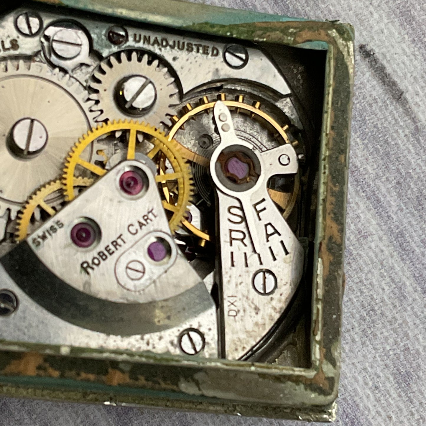 VTG. FORTIS Incabloc 10K Gold Filled 17 Jewels Tank Watch- WORKS GREAT!!!!