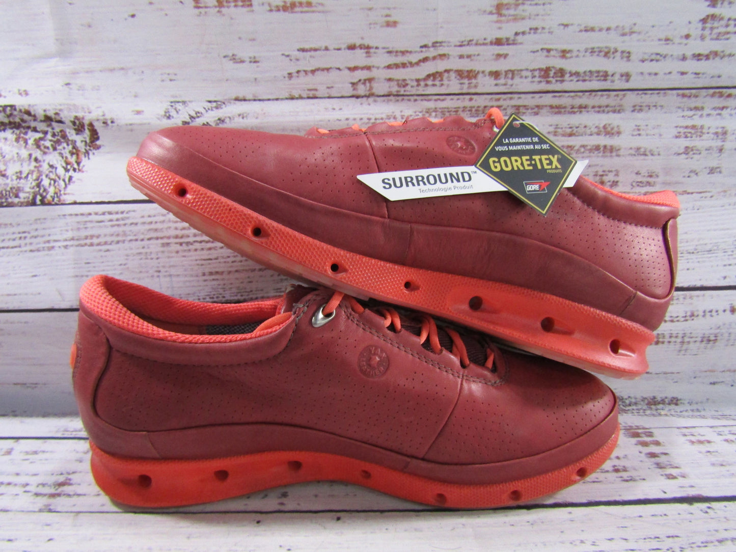 Ecco Cool Pro Women's Blue Leather Gore-Tex Waterproof Golf Shoes Size 6