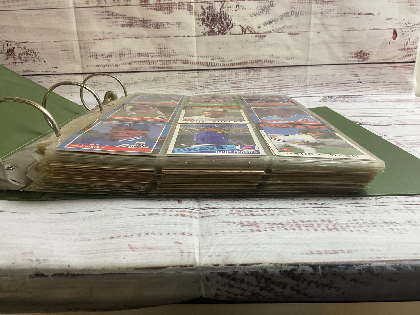 Binder Of Assorted Teams Baseball Cards 80's Fleers Topps