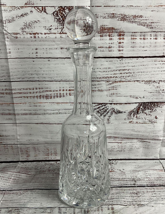 Modern Carved Glass Crystal Decanter Clear