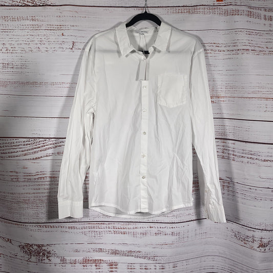 James White Cotton Button Up Long Sleeve Shirt - Size 2 New W/ Tags