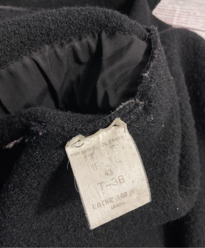 Vintage MOTYS Collection Women's 100% Wool Black Coat Size 43 EU