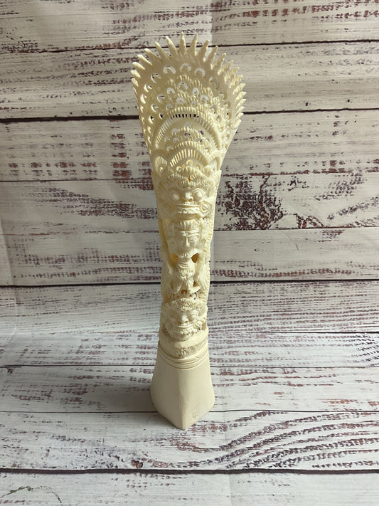 Indonesian Balinese Bovine Bone Carved Totem Sculpture