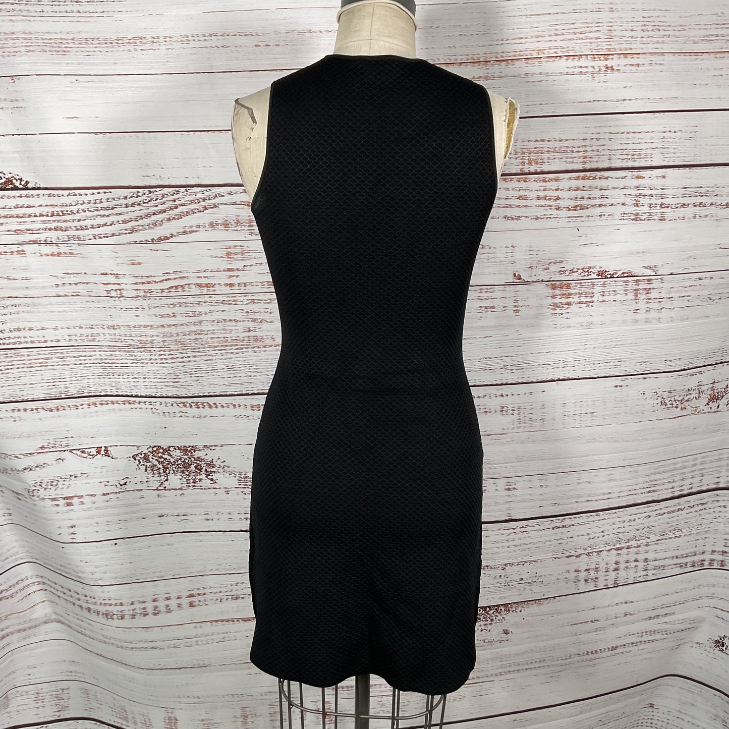 Theory Black Knit Sleeveless Sheath Mini Dress - Size S