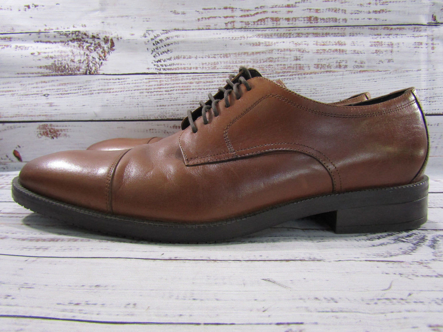 Cole Haan Men's British Tan Leather Oxford Shoes Size 9.5 C34138